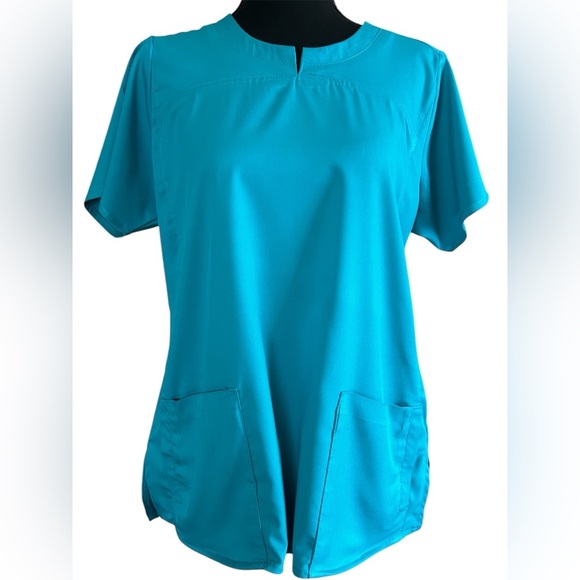 WonderWink Pro Teal Scrub Top Women’s Modern Fit Size Medium - Picture 1 of 5